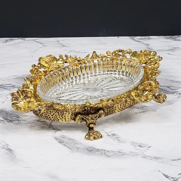 Hollywood Regency Vanity or Soap Dish Vintage - Picture 3 of 11